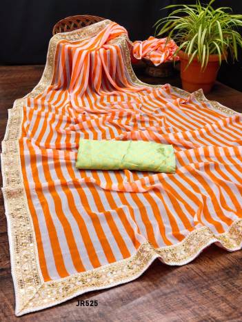 D.NO. JR525 BY JR EMBROIDERY SAREE WHOLESALER IN INDIA